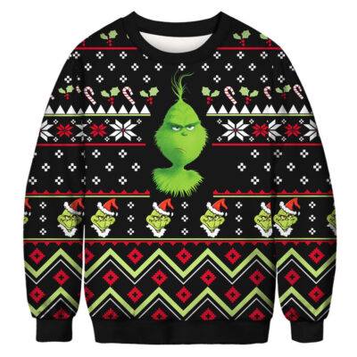 The Grinch Unisex Style 04 Ugly Sweater Sweatshirt - The Grinch Store