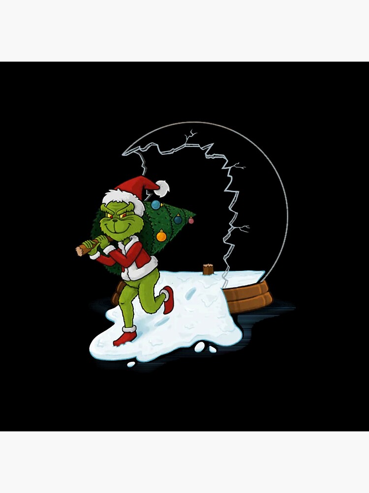 Grinch Funny Mischief Holiday Parody Art Throw Pillow - Image 2