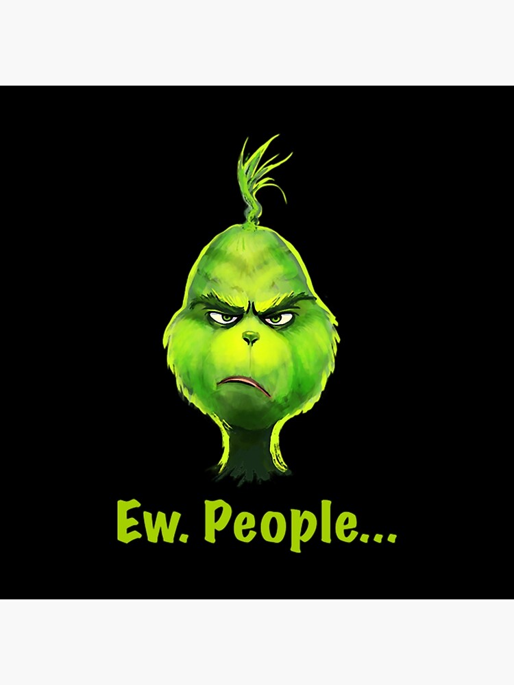 Movie The Grinch Ew People Throw Pillow - Image 2