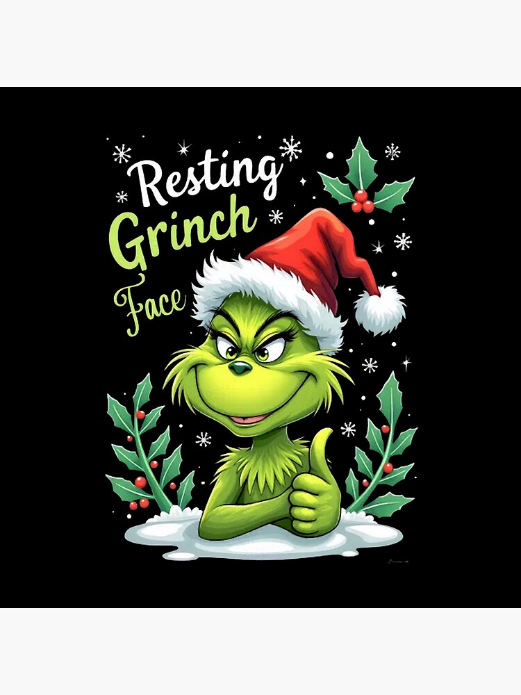 Art The Grinch Uniuqe Collection Throw Pillow - Image 2