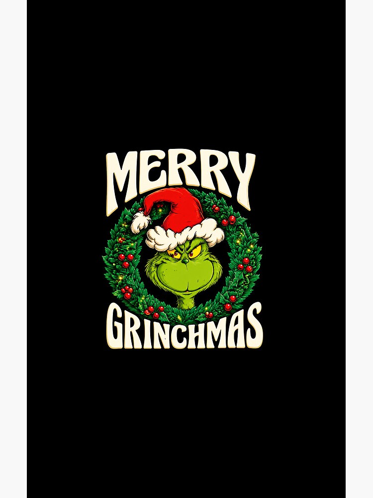 The Grinch Merry Grinchmas Graphic Shower Curtain - Image 2