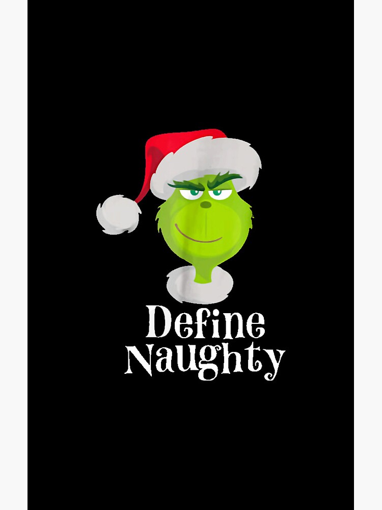 The Grinch Define Naughty Shower Curtain - Image 2
