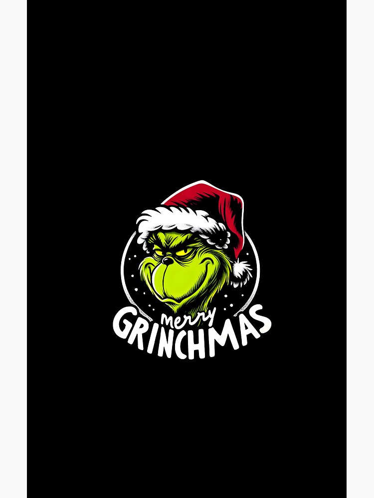 Merry Grinchmas Vintage Design Shower Curtain - Image 2