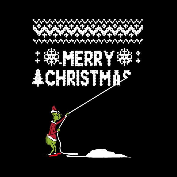 Grinch Christmas Funny Holiday Design Tote Bag - Image 2