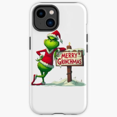 Grinch Funny Christmas Meme Holiday Design Iphone Case