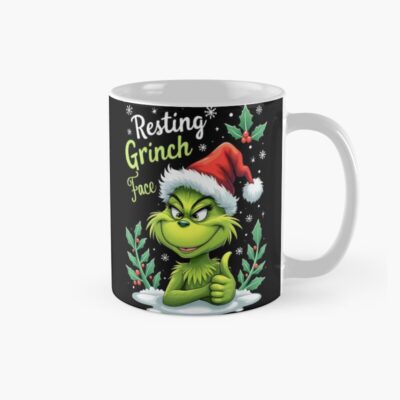 Art The Grinch Resting Grinch Face Mug