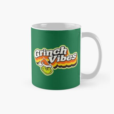 Grinch Vibes Retro Christmas Graphic Mug