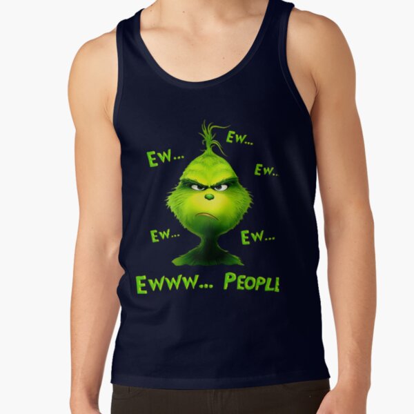 Grinch Ew People Funny Christmas Mood Tank Top - Image 5