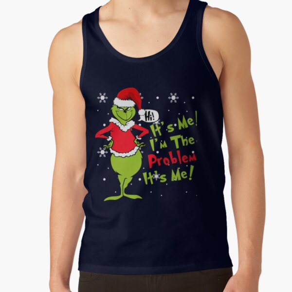 Funny Grinch Christmas Holiday Design Tank Top - Image 5