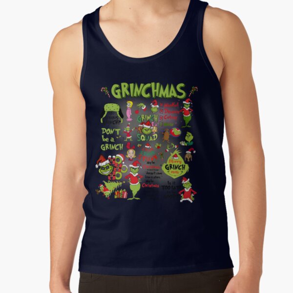 Merry Greenmas Christmas Mean Guy Tank Top - Image 5