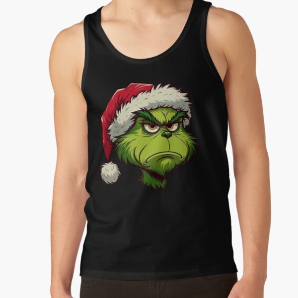 Hot Item The Grinch Face Tank Top - Image 2