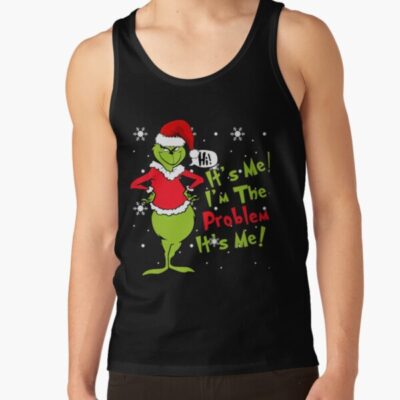 Funny Grinch Christmas Holiday Design Tank Top
