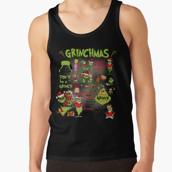 Merry Greenmas Christmas Mean Guy Tank Top - Image 2
