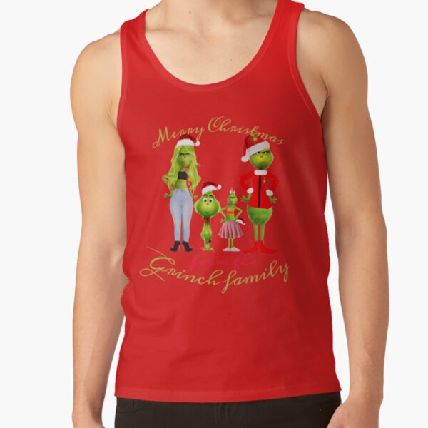 Art The Grinch Family Tank Top - Image 4