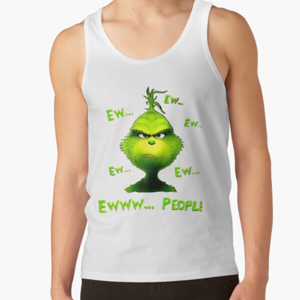 Grinch Ew People Funny Christmas Mood Tank Top - Image 2
