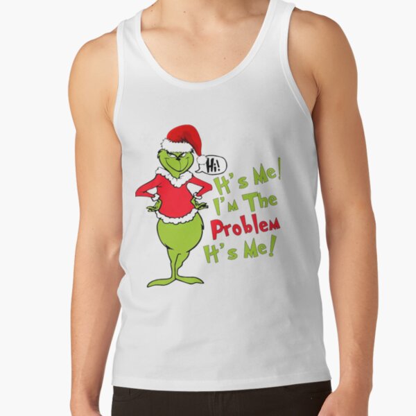 Funny Grinch Christmas Holiday Design Tank Top - Image 2