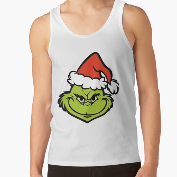 The Grinch Christmas Santa Hat Classic Holiday Tank Top - Image 2