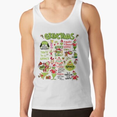 Merry Greenmas Christmas Mean Guy Tank Top