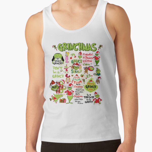 Merry Greenmas Christmas Mean Guy Tank Top