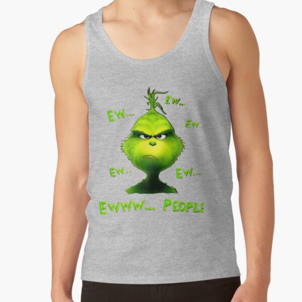 Grinch Ew People Funny Christmas Mood Tank Top - Image 3