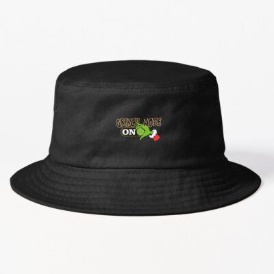Grinch Mode On Funny Christmas Design Holiday Bucket Hat