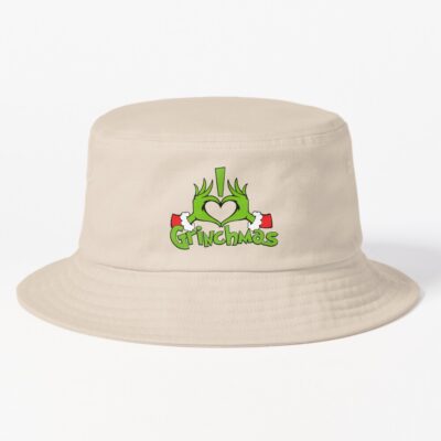 I Love Grinchmas Grinch Design Bucket Hat