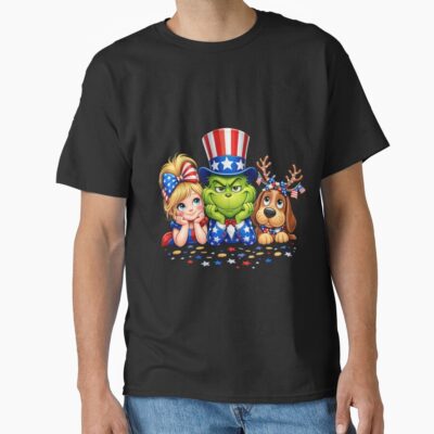 Patriotic Grinch Uncle Sam 4th Of July T-shirt