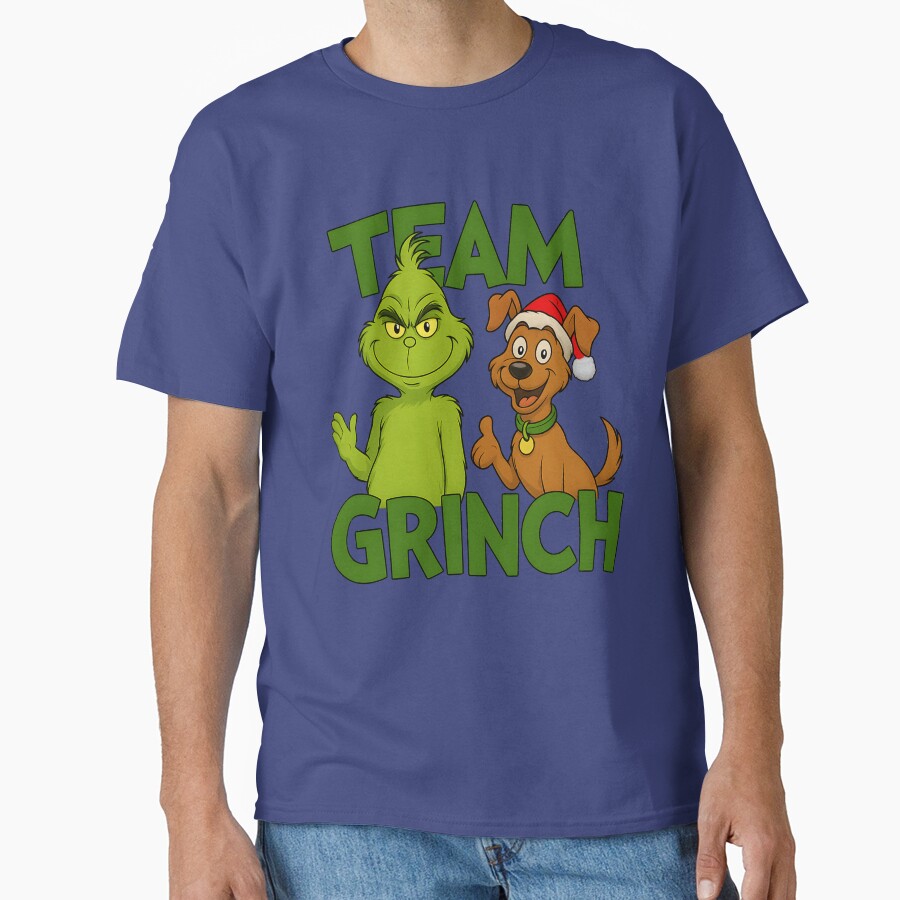 Team Grinch How The Grinch Stole Christmas T-shirt - Image 4