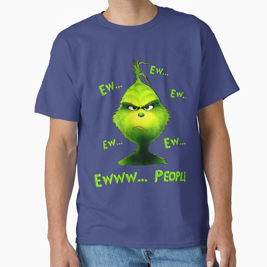 Grinch Ew People Funny Christmas Mood T-shirt - Image 4