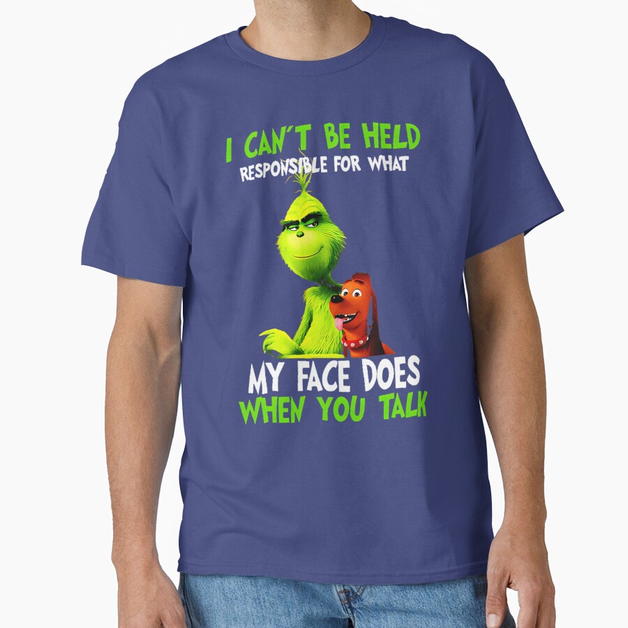 New Collection Christmas Grinchs Face T-shirt - Image 4