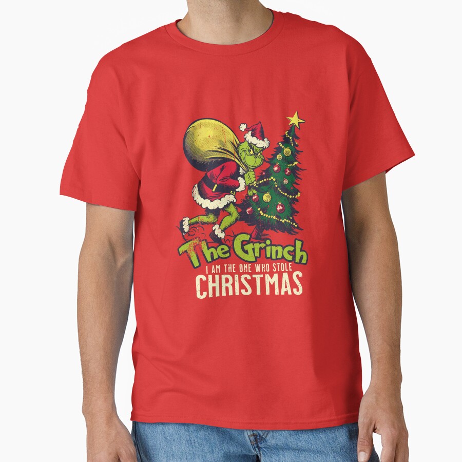 Print Design Christmas The Grinch T-shirt - Image 5