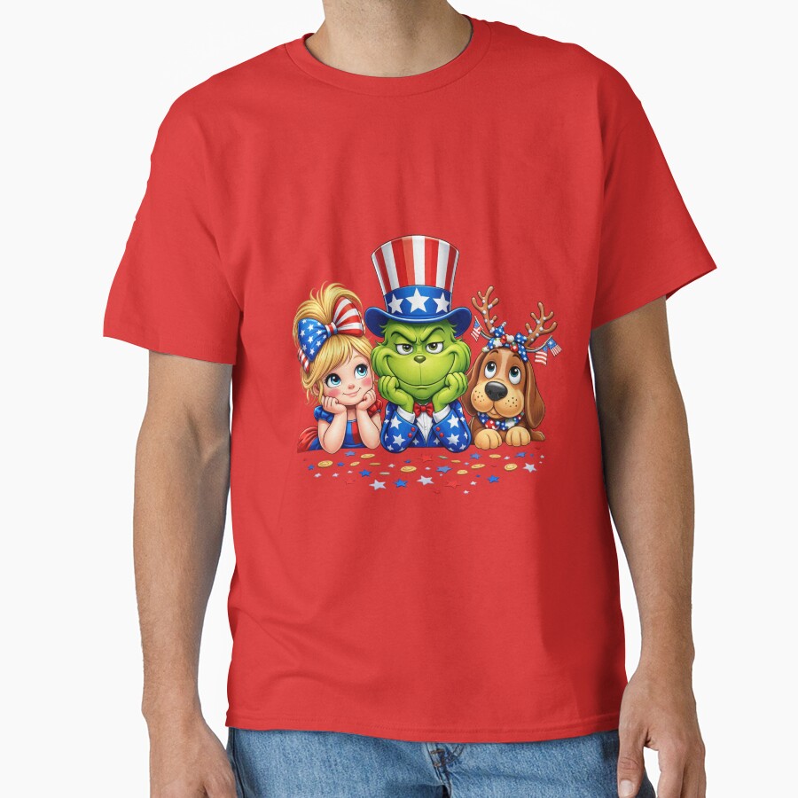 Patriotic Grinch Uncle Sam 4th Of July T-shirt - Image 5