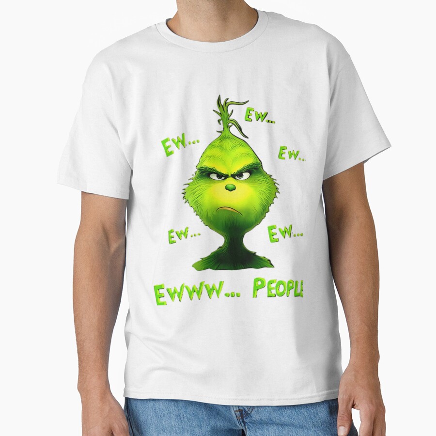 Grinch Ew People Funny Christmas Mood T-shirt - Image 2