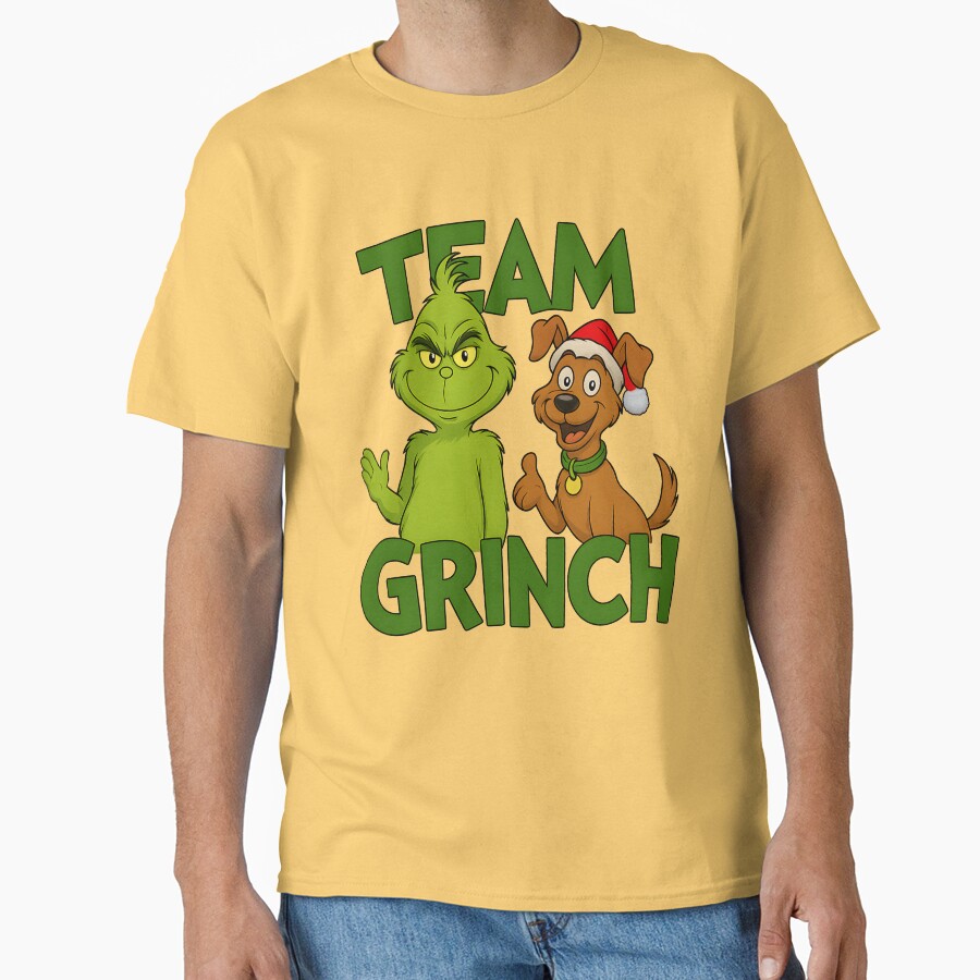 Team Grinch How The Grinch Stole Christmas T-shirt - Image 6