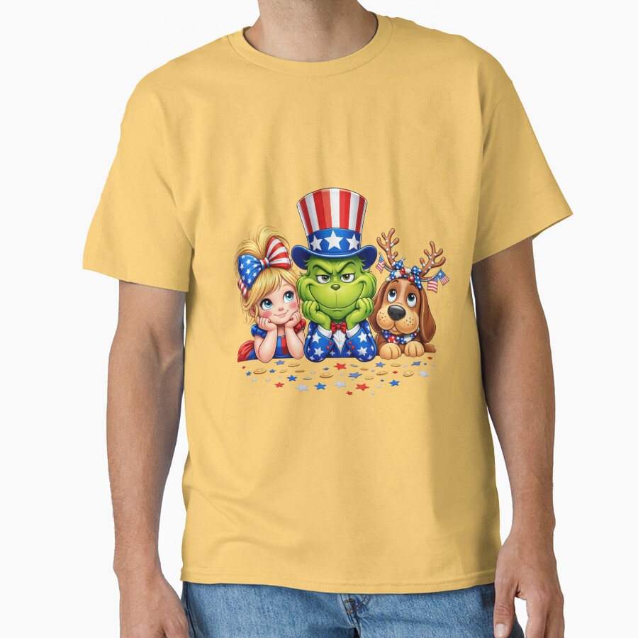 Patriotic Grinch Uncle Sam 4th Of July T-shirt - Image 6