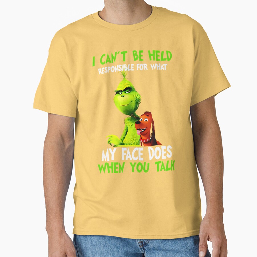 New Collection Christmas Grinchs Face T-shirt - Image 6