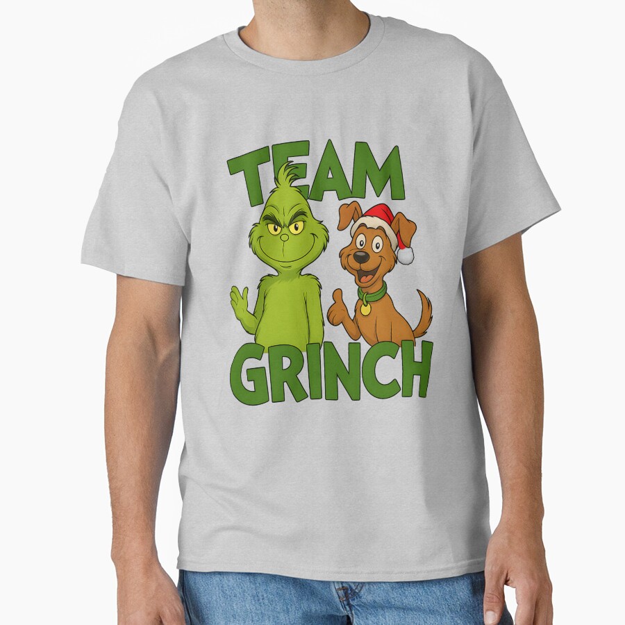 Team Grinch How The Grinch Stole Christmas T-shirt - Image 3