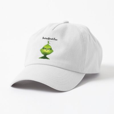Grinch Face Funny Christmas Meme Design Hat