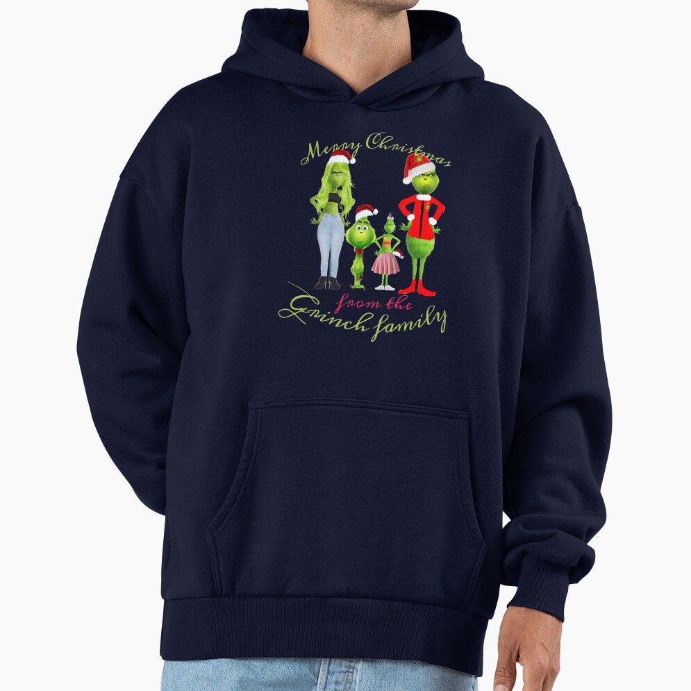 Art The Grinch Family Hoodie - Image 5