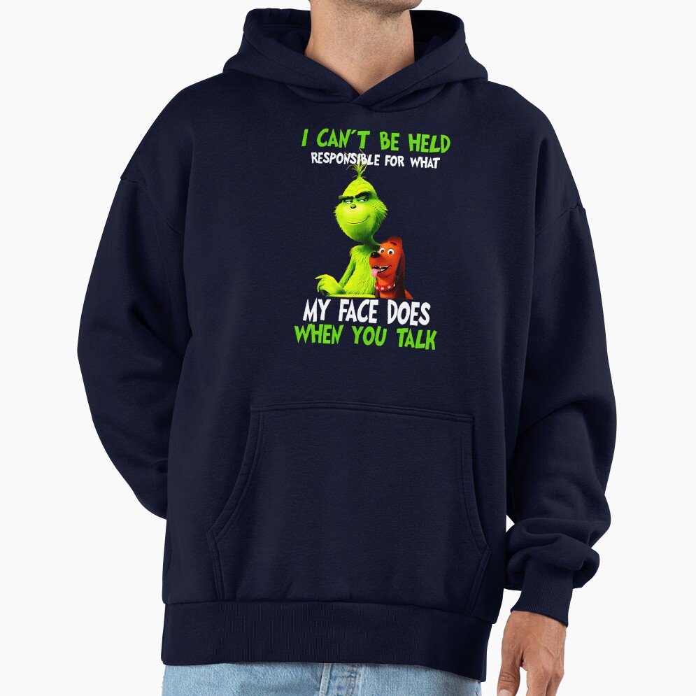New Collection Christmas Grinchs Face Hoodie - Image 5