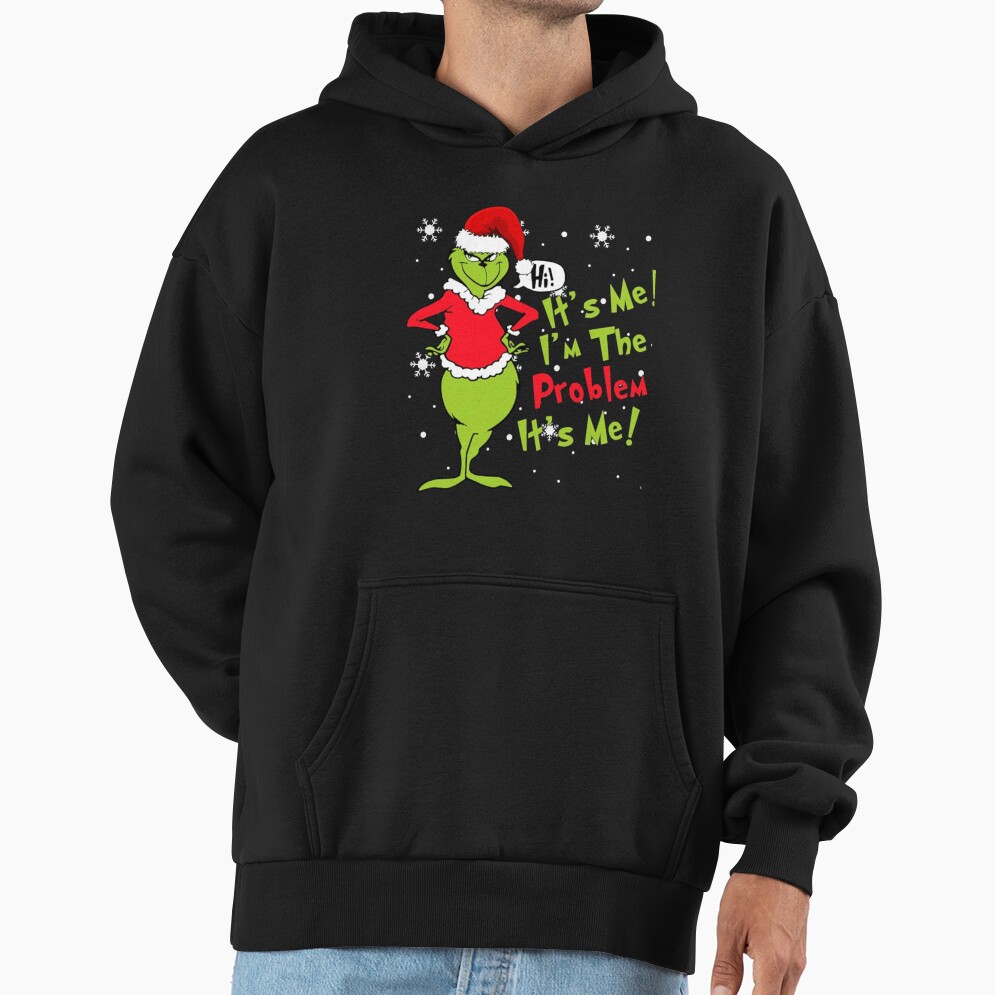 Funny Grinch Christmas Holiday Design Hoodie