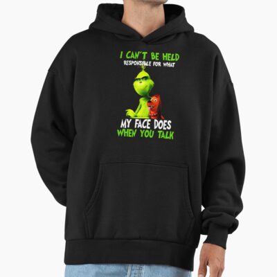 New Collection Christmas Grinchs Face Hoodie