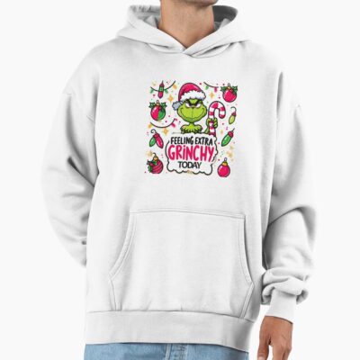 Grinch Extra Grinchy Christmas Mood Design Hoodie