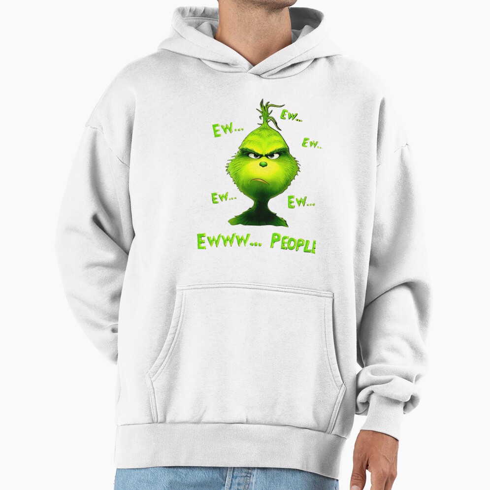 Grinch Ew People Funny Christmas Mood Hoodie - Image 2