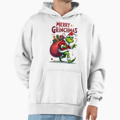 Grinch Funny Christmas Holiday Design Hoodie