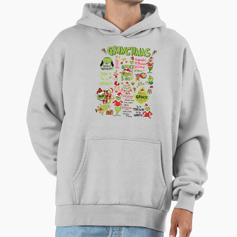 Merry Greenmas Christmas Mean Guy Hoodie - Image 4
