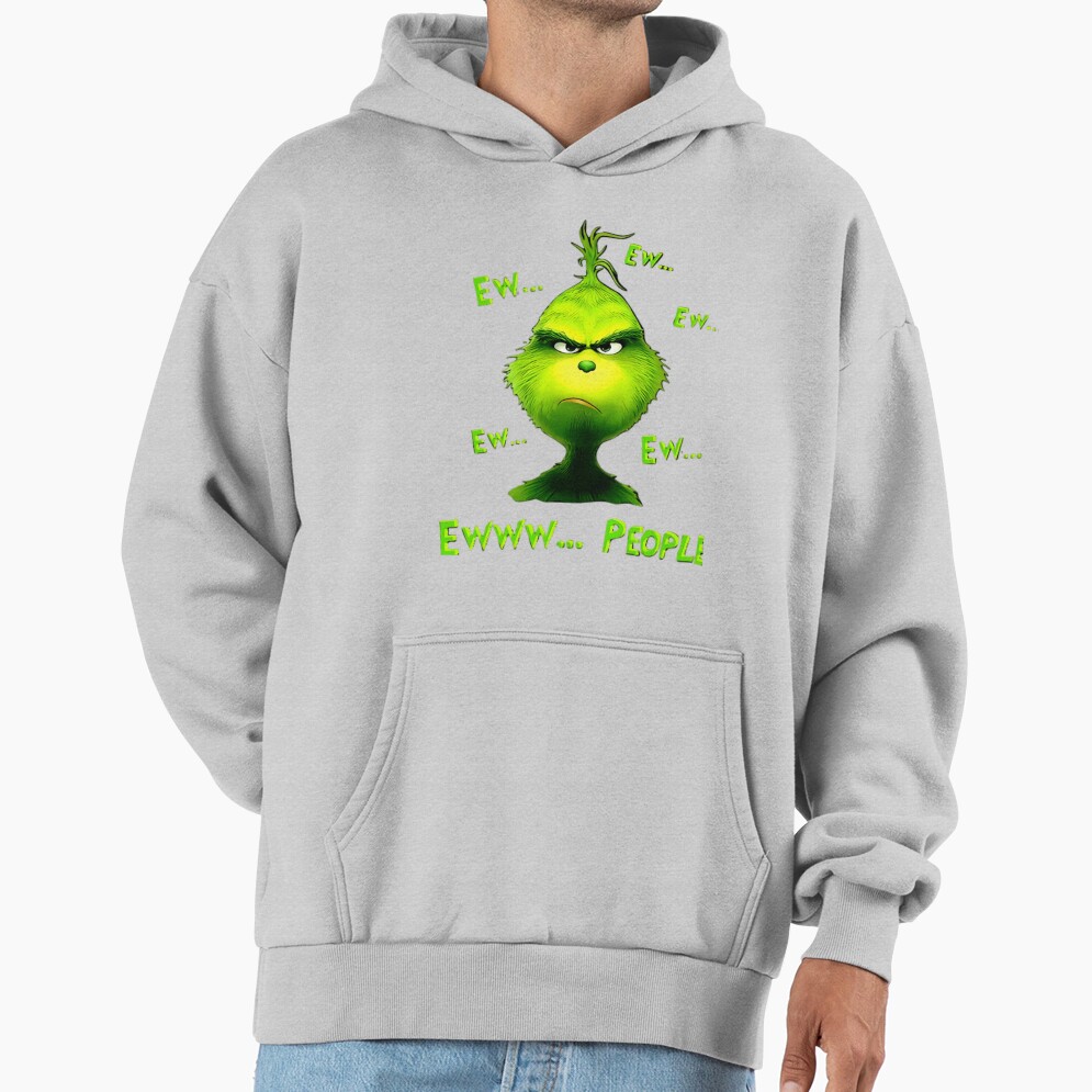 Grinch Ew People Funny Christmas Mood Hoodie - Image 4