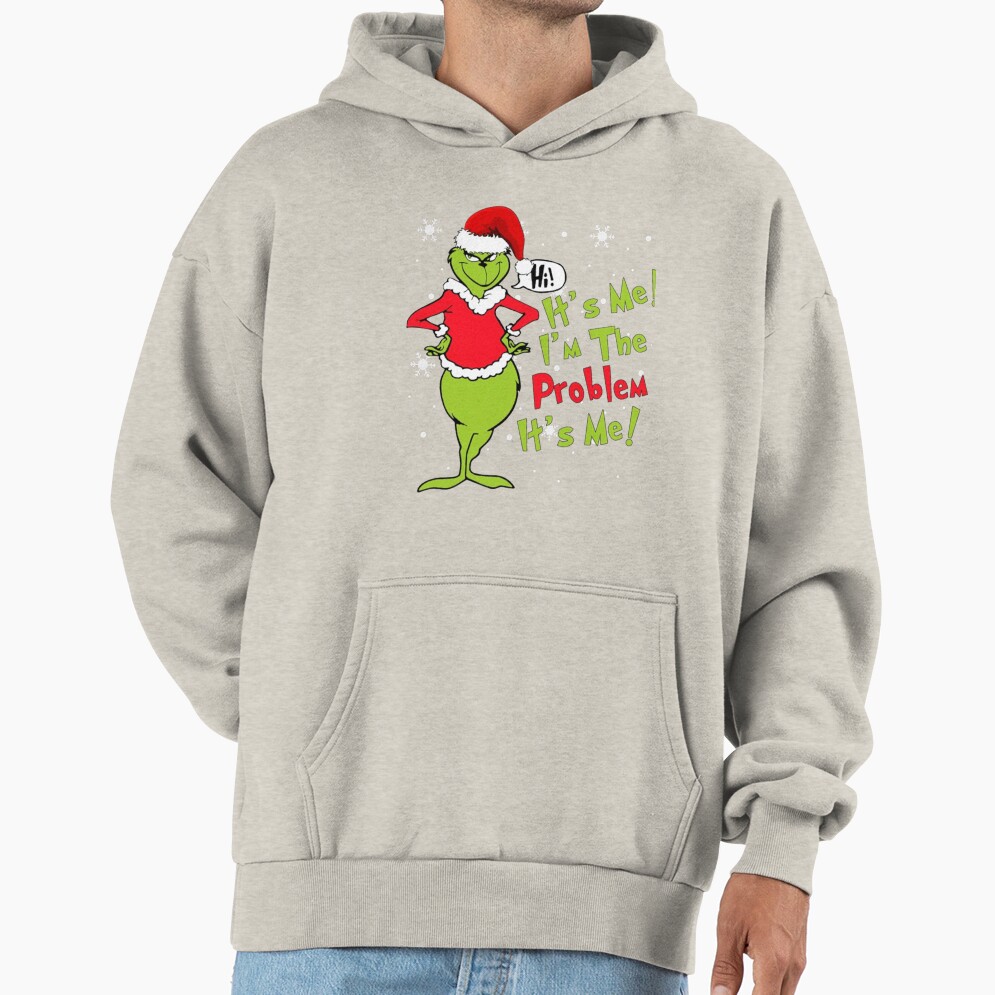Funny Grinch Christmas Holiday Design Hoodie - Image 3