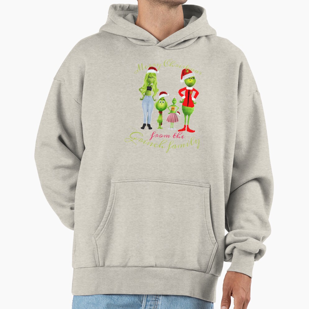 Art The Grinch Family Hoodie - Image 3
