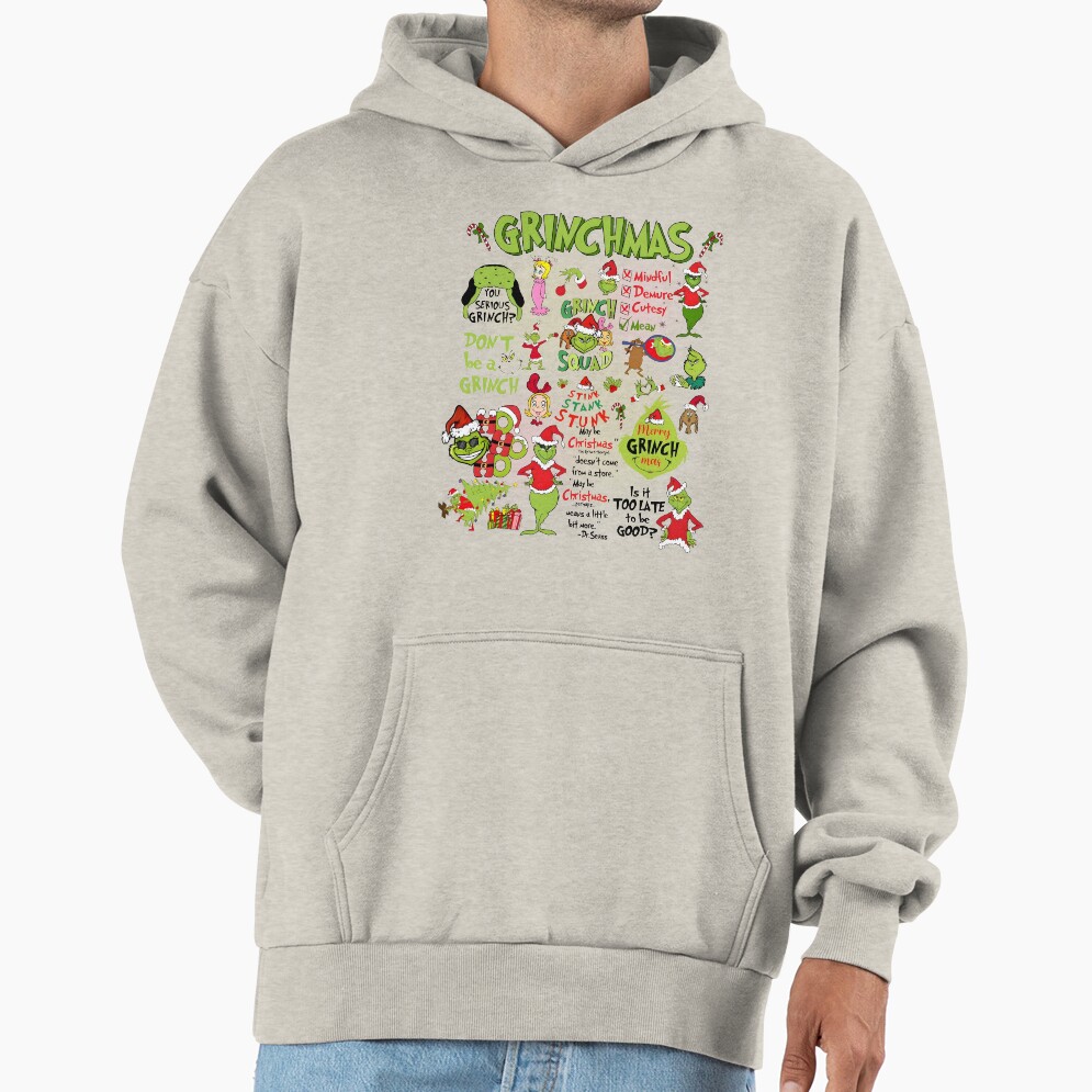 Merry Greenmas Christmas Mean Guy Hoodie - Image 3